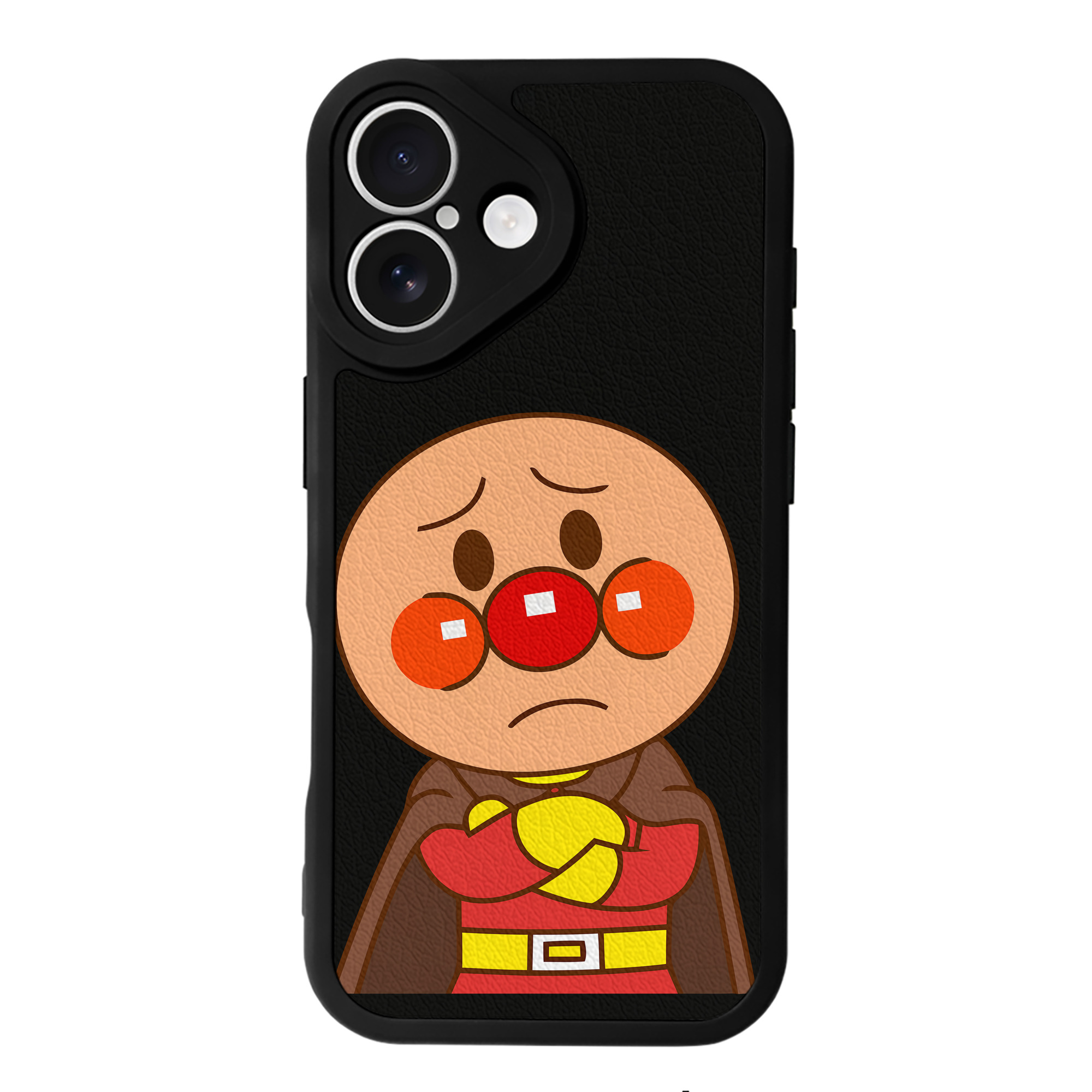 （画像用） アンパンマン Anpanman 【iPhone 16シリーズ対応】シリコンスマホケース（レザー調） 材質：シリコン